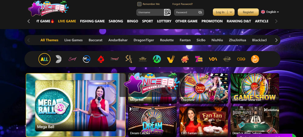 Nice88 Casino Games